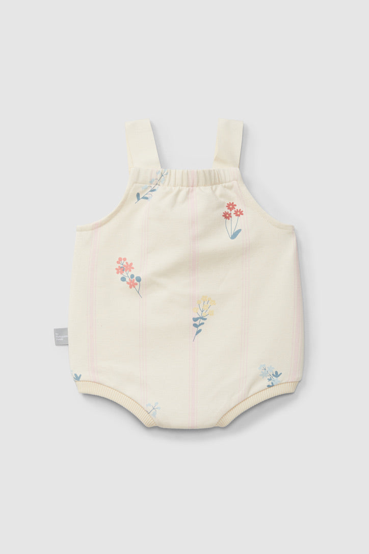 printed plush shortie - pink flowers