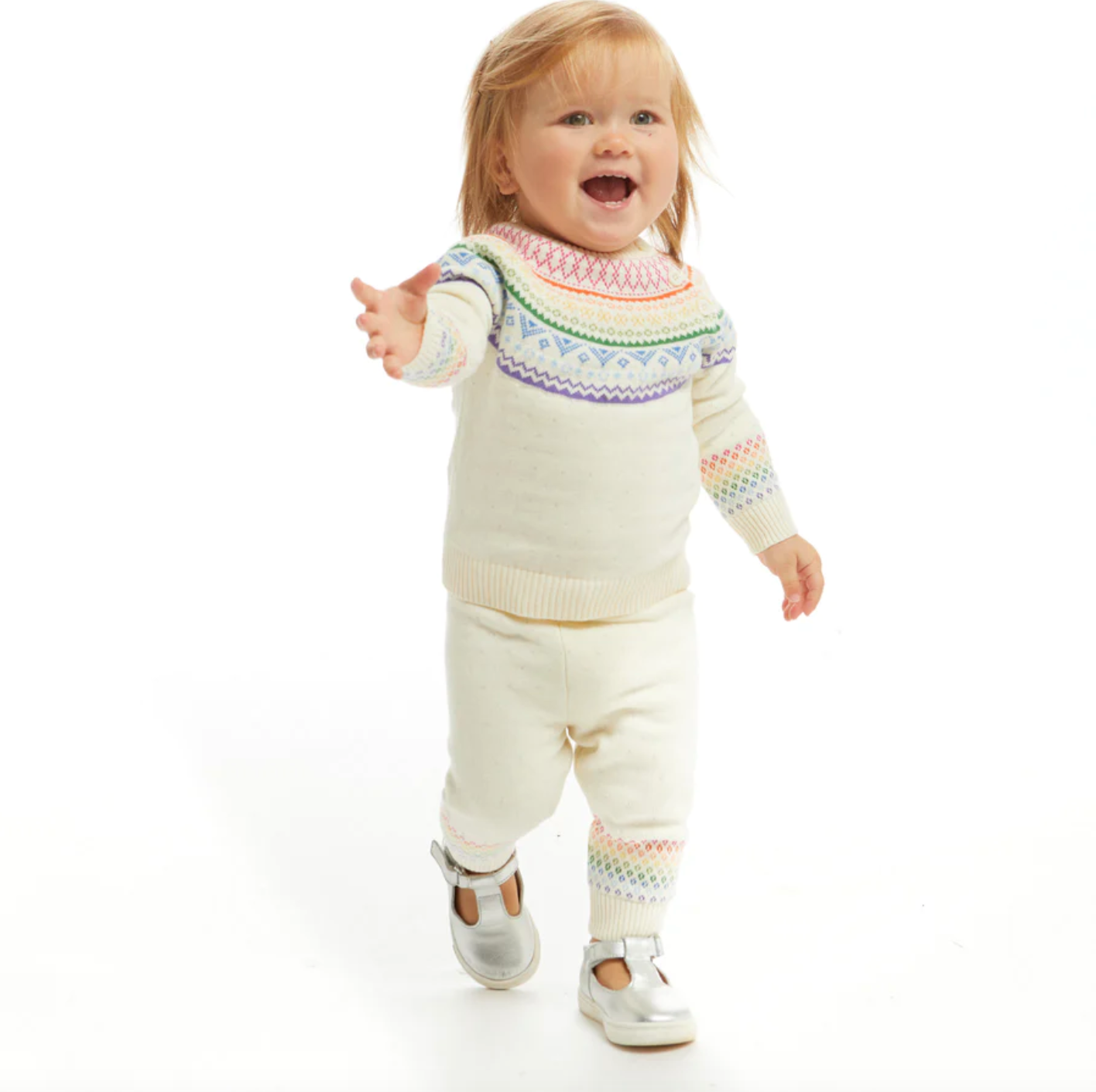 Rainbow Sparkle Sweater Set