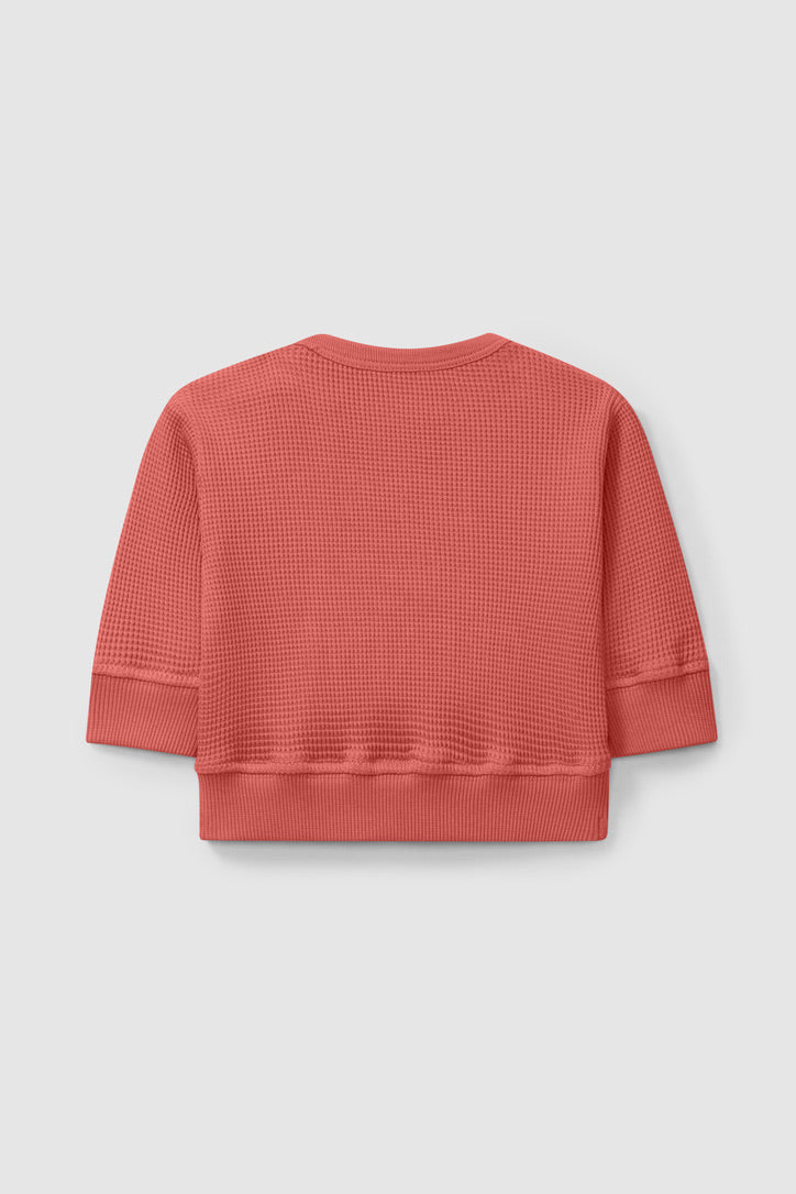 "Lets be creative" sweater - coral