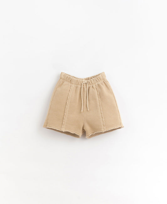 Jersey stitch shorts with decorative drawstring