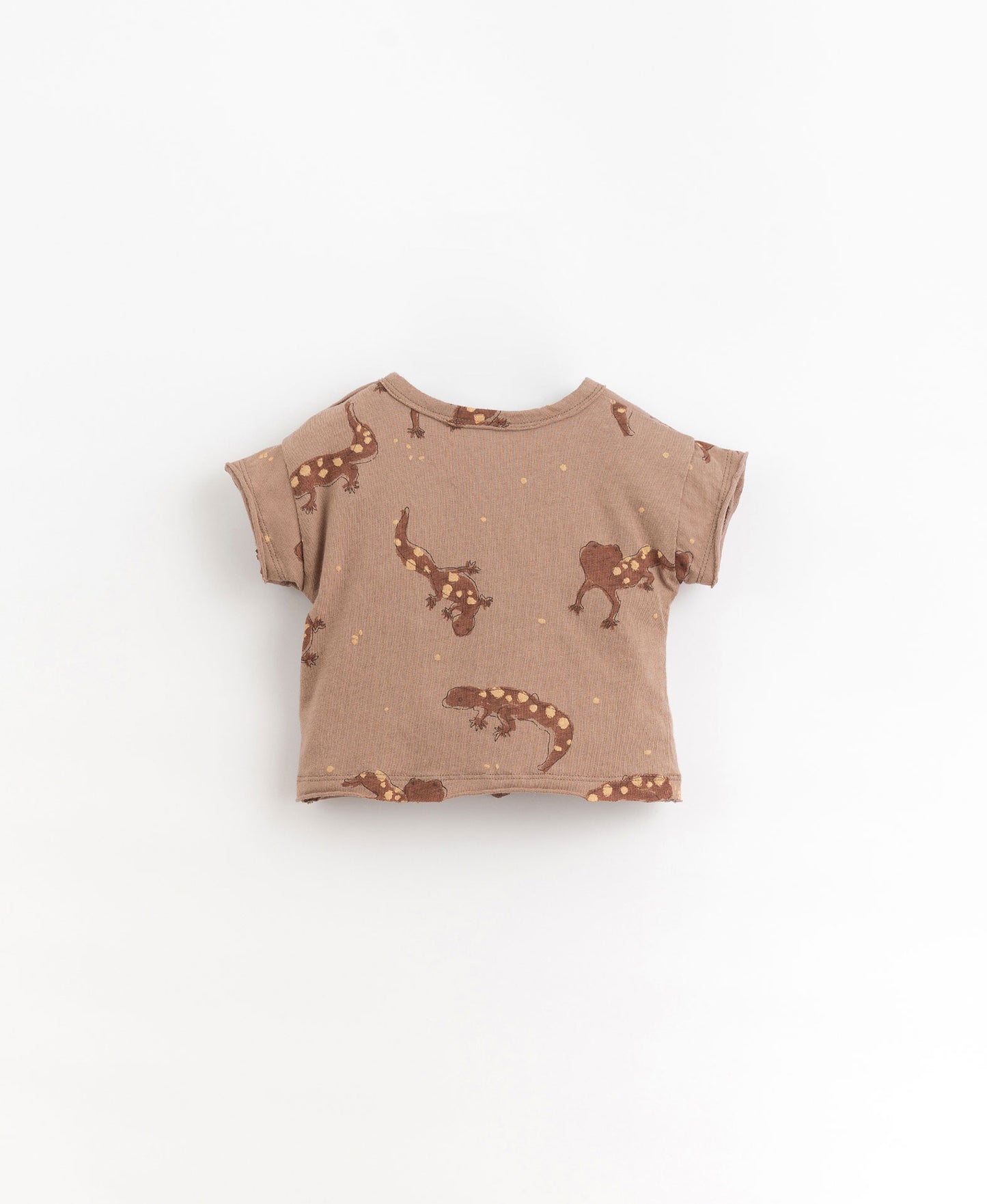 T-shirt with gecko print - brown