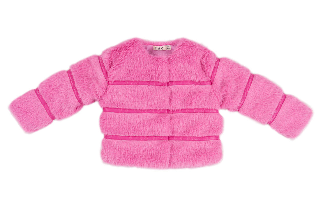 Hot Pink Fur Jacket