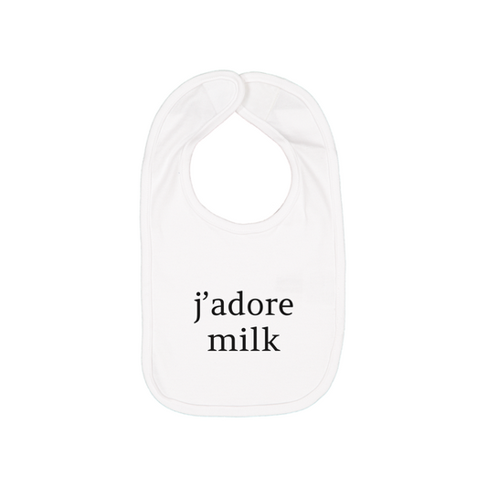 j'adore milk bib