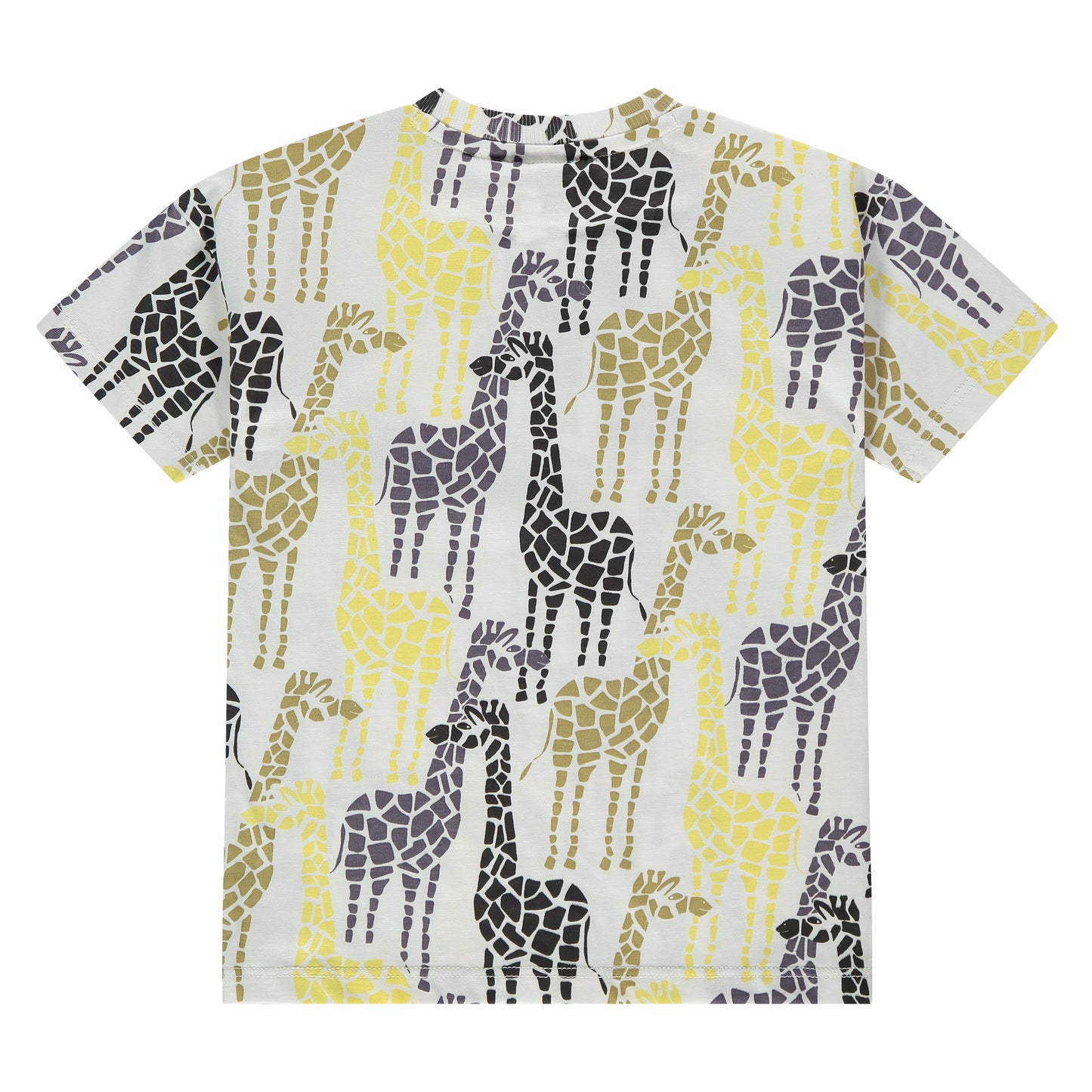 Cream Multi Color Giraffe T-Shirt