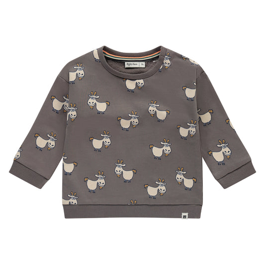 Dark Grey Funny Goat Sweatshirt