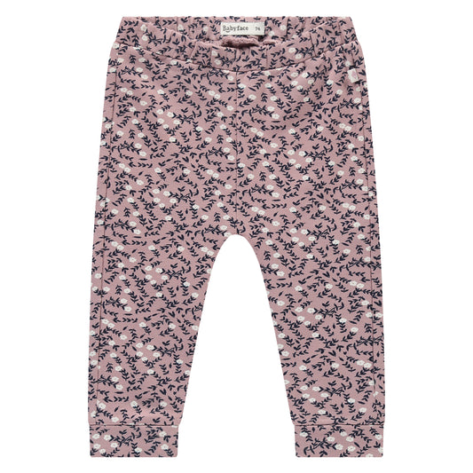 Dusty Lilac Navy Floral Sweatpant