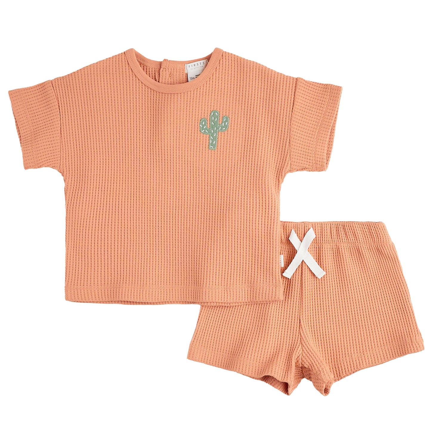 Fiery Coral Thermal Shorts Set