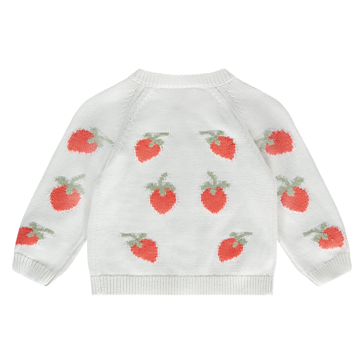 Strawberry & Cream Button Cardigan
