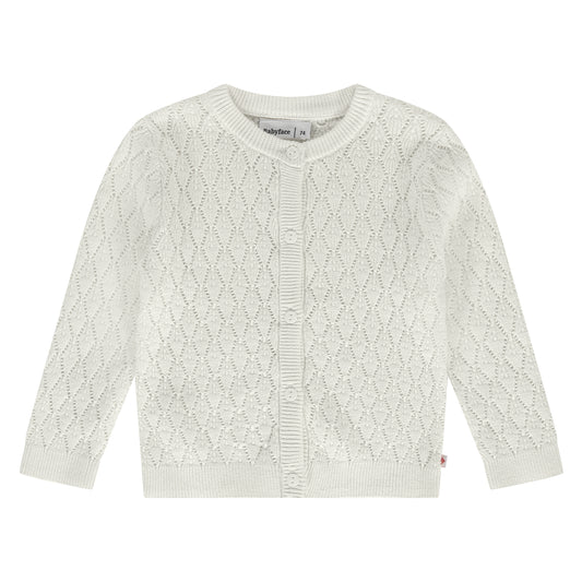 Ivory Lightweight Button Front Cardigan