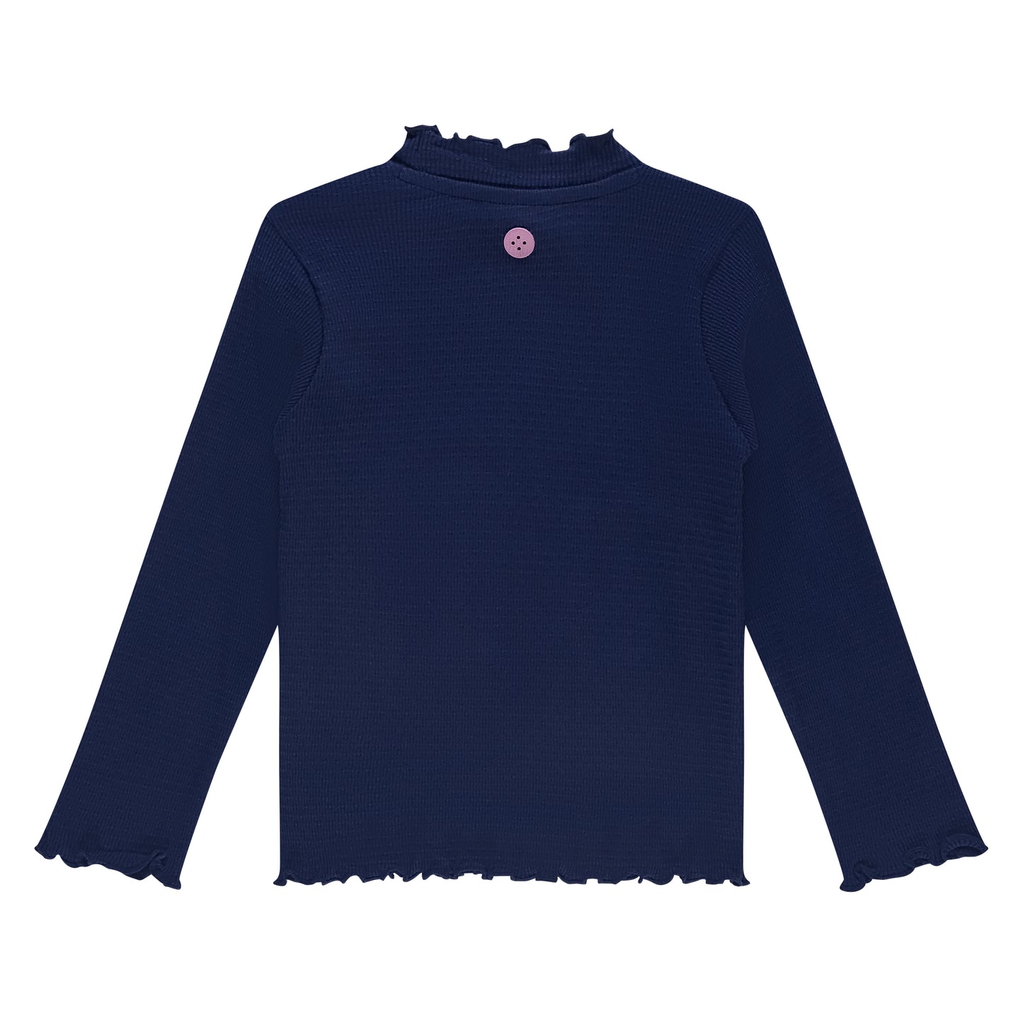 Navy Long Sleeve Textured Shirt