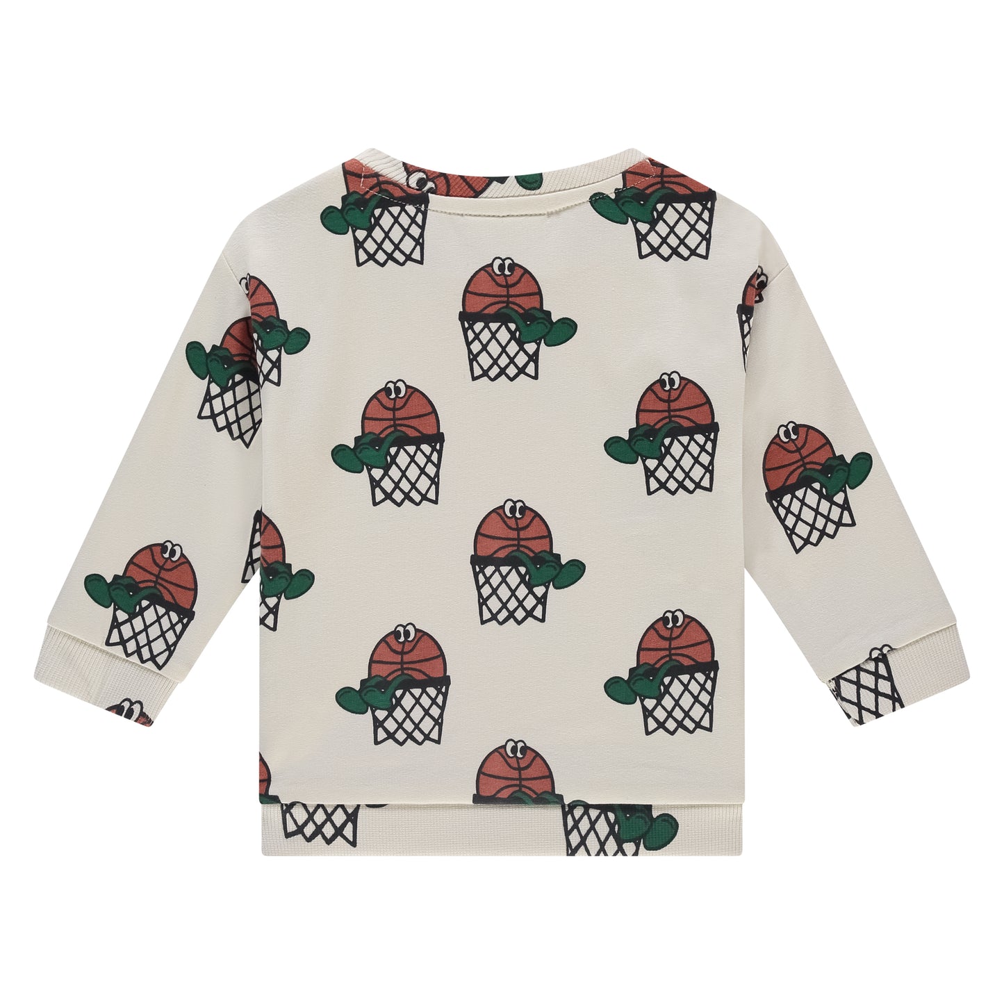 Cream Basketball Man Sweatshirt