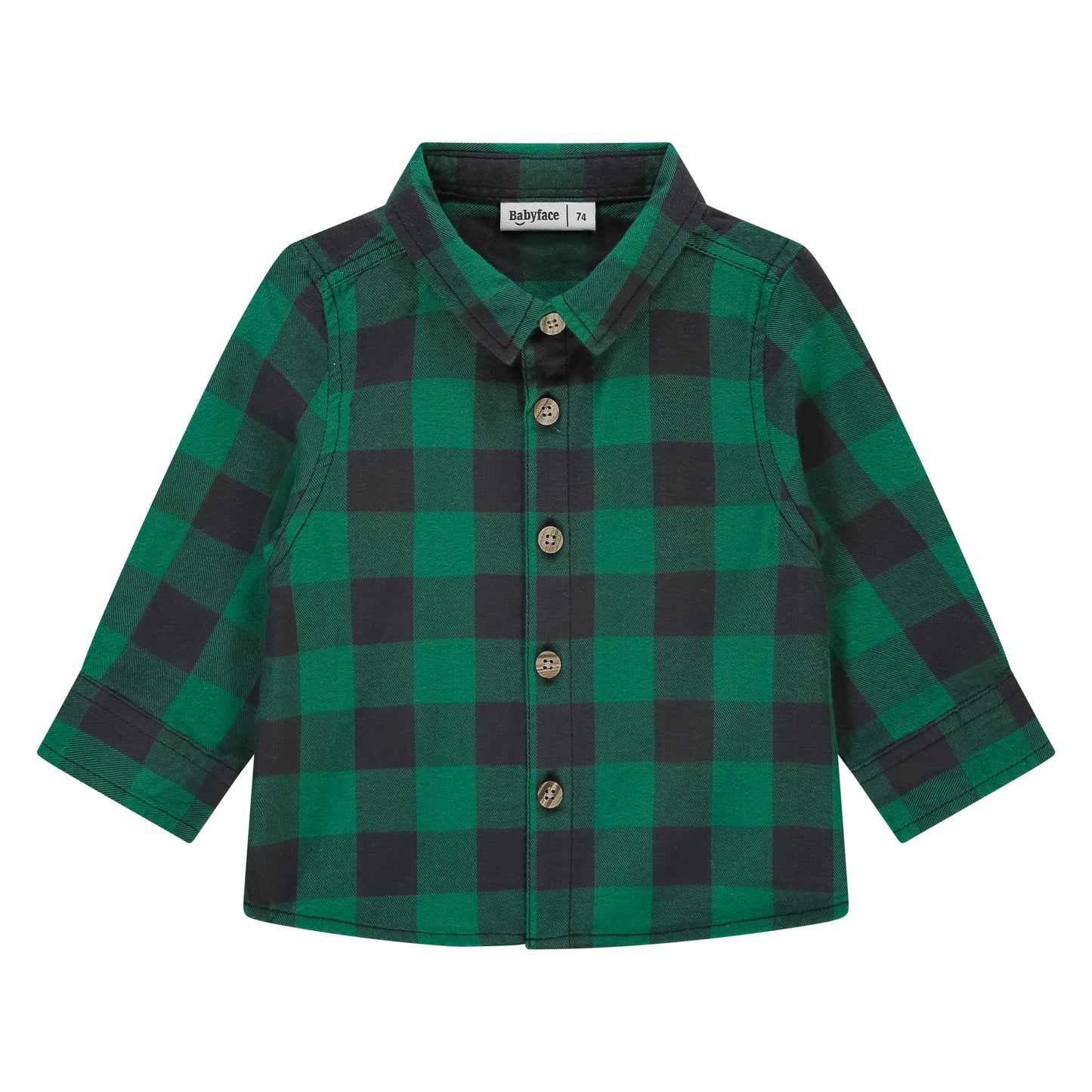 Green & Black Plaid Button Down Shirt