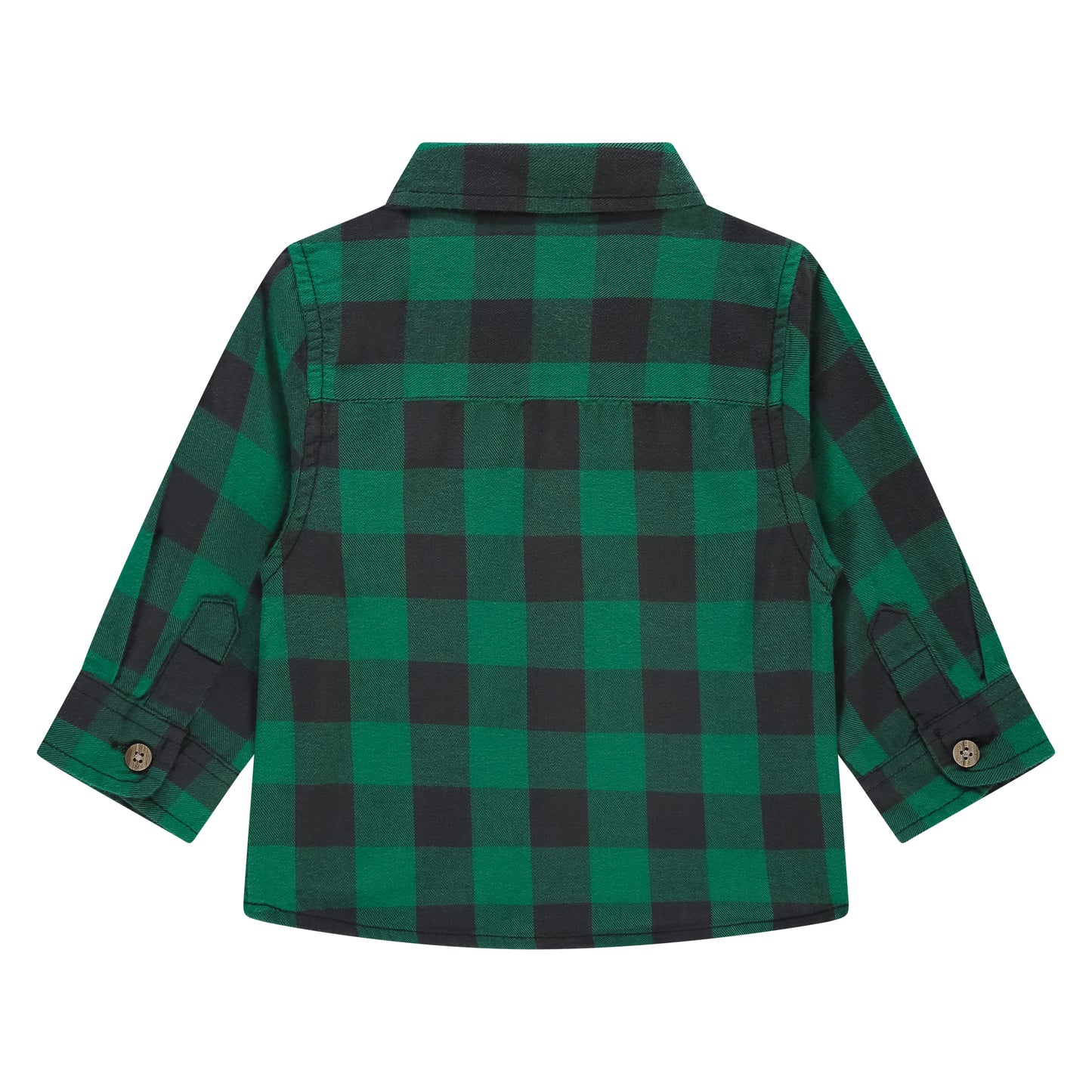 Green & Black Plaid Button Down Shirt
