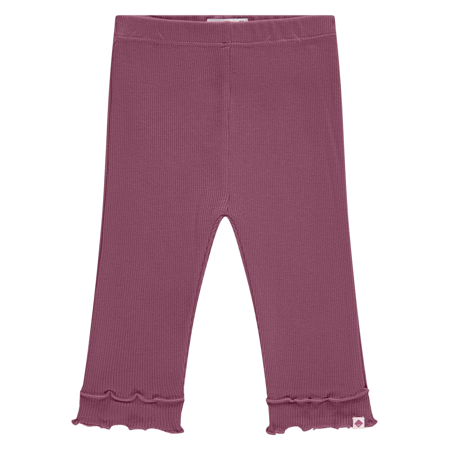 Burgundy Stretch Rib Legging