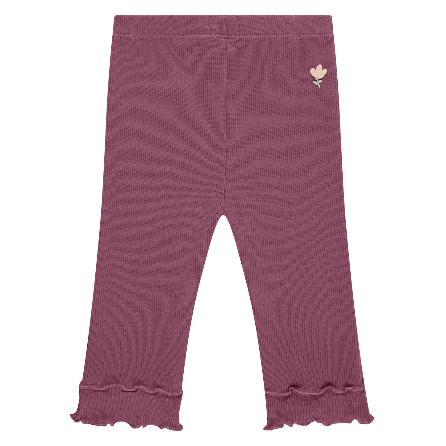 Burgundy Stretch Rib Legging