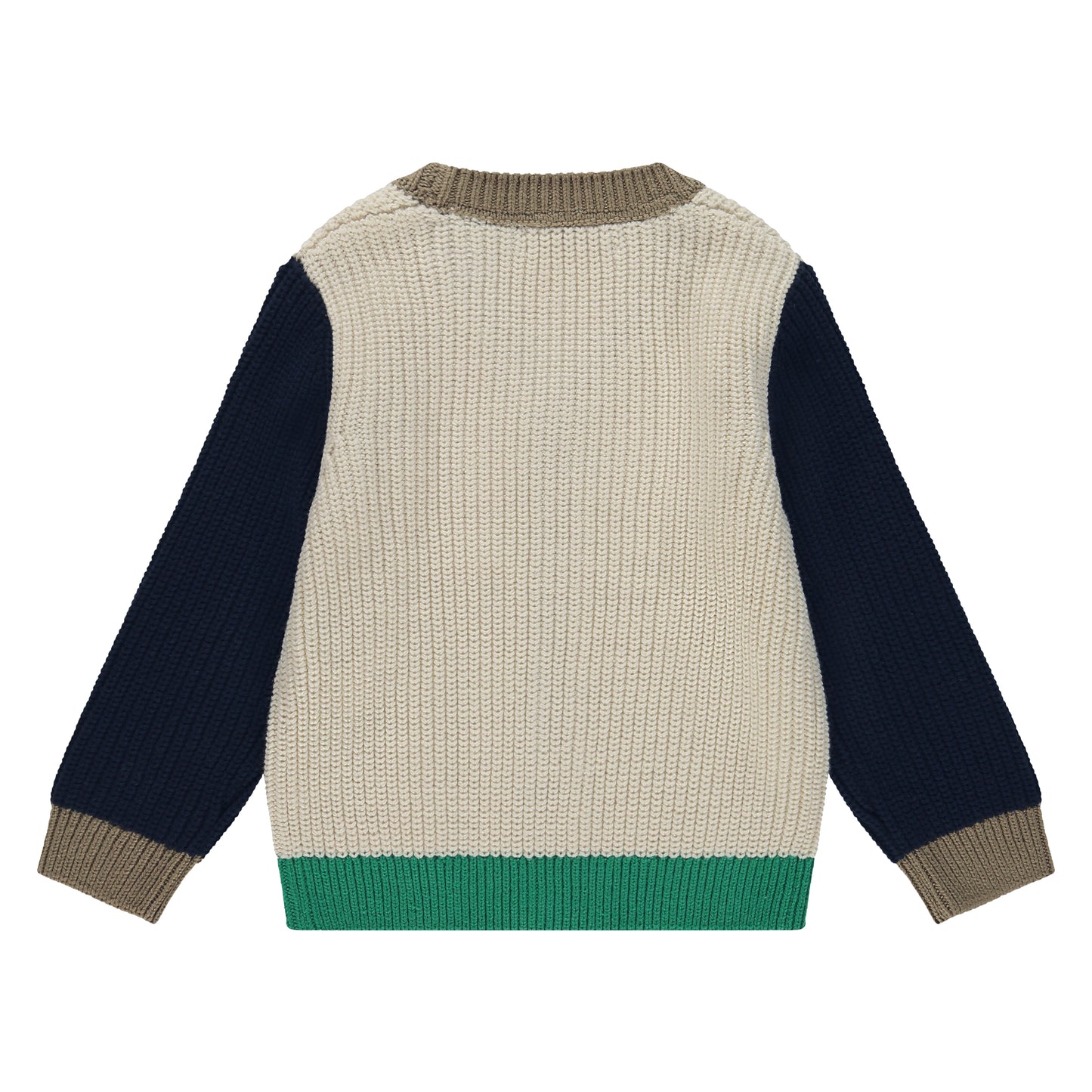 Navy & Green Classic Cardigan