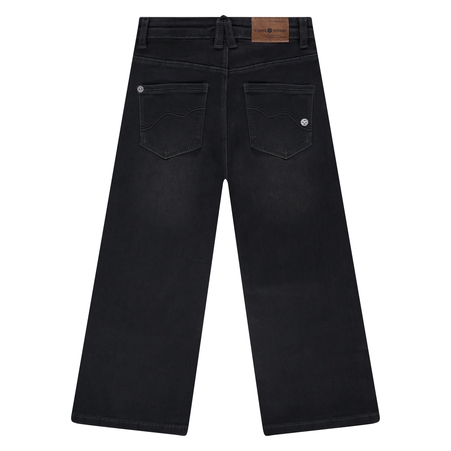 Black Wide Leg Denim Pant