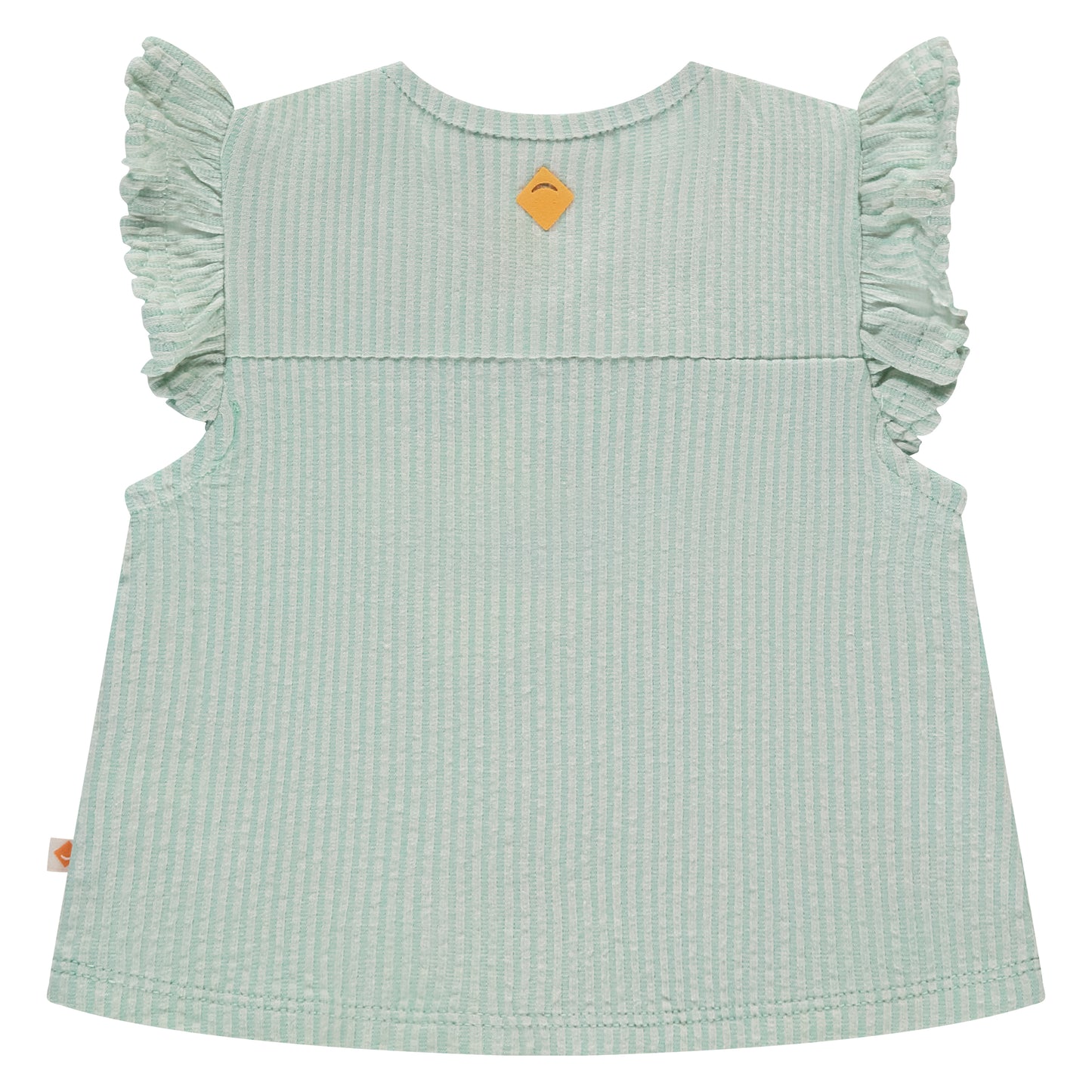 Seafoam Stripe Ruffle Tank