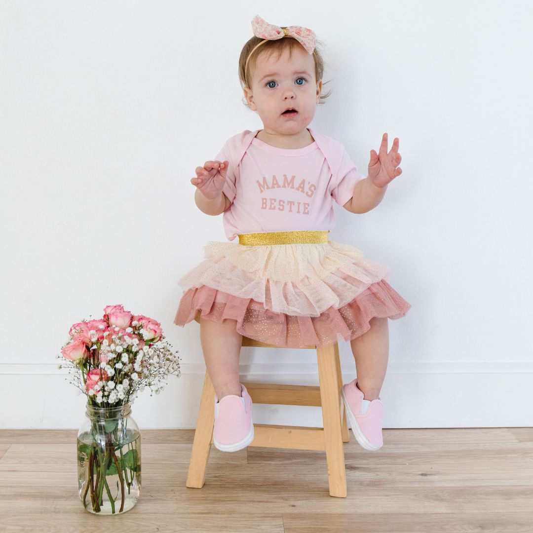 Mama's Bestie Short Sleeve Onesie