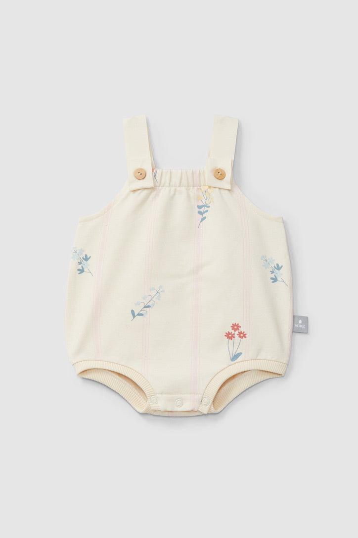 printed plush shortie - pink flowers