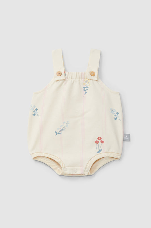 printed plush shortie - pink flowers