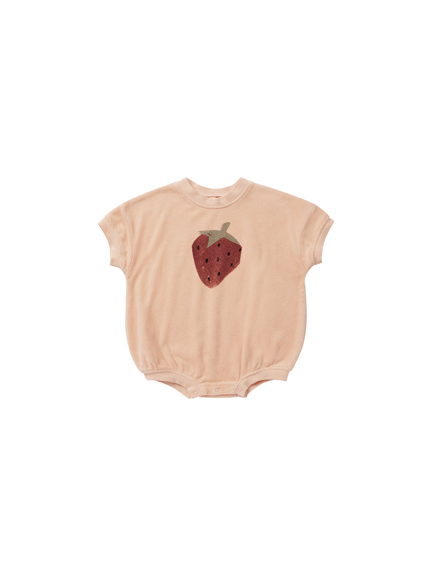 noah romper || strawberry