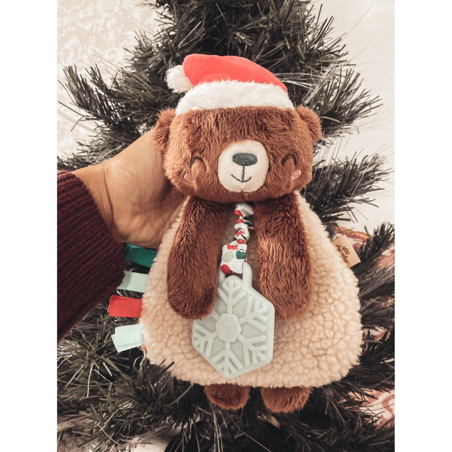Itzy Lovey™ Holiday Bear Plush + Teether Toy