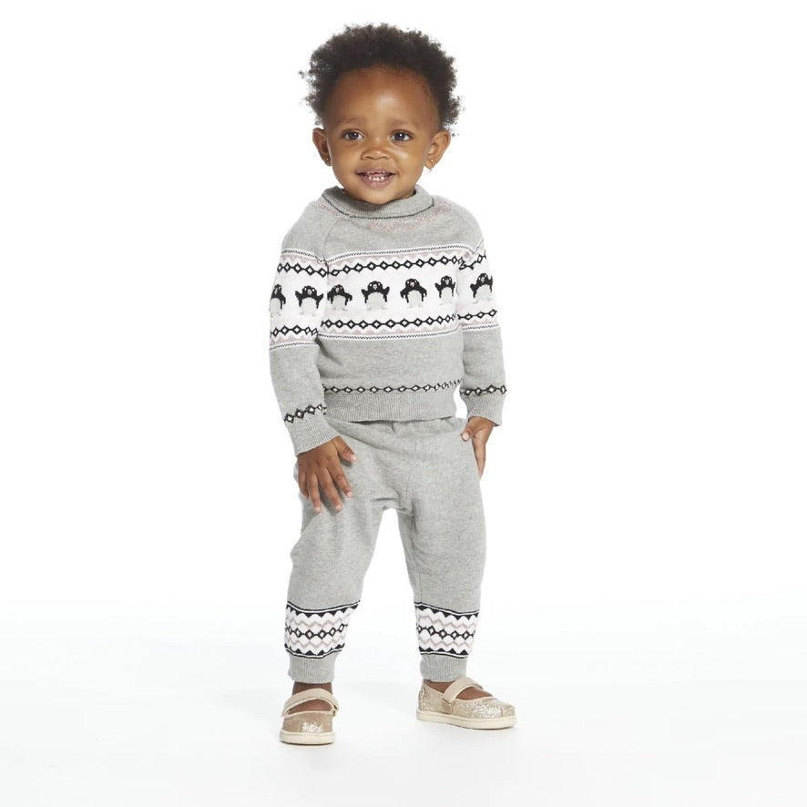 Penguin Fair Isle Sweater Set