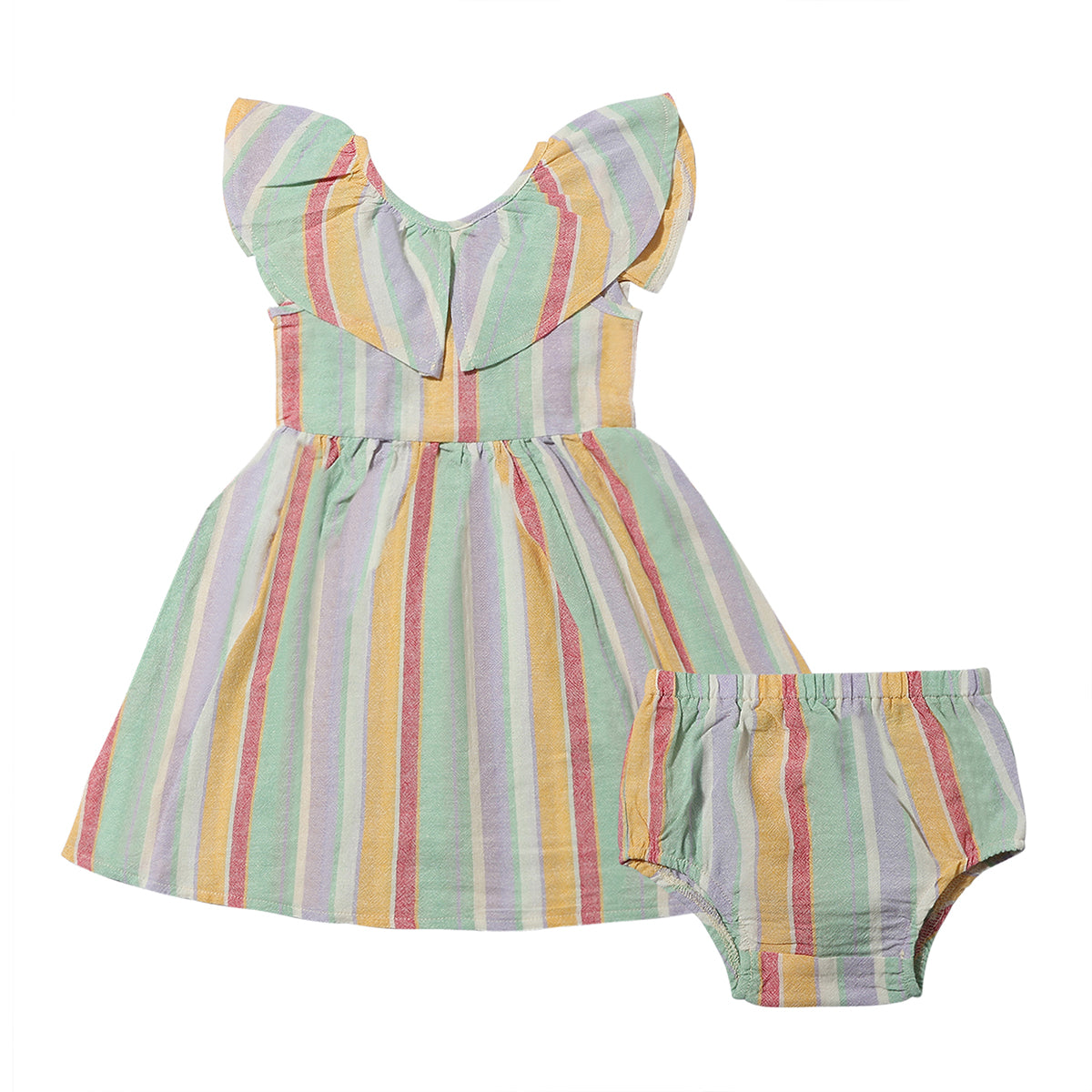 Harper Berry/Aqua Stripe Dress