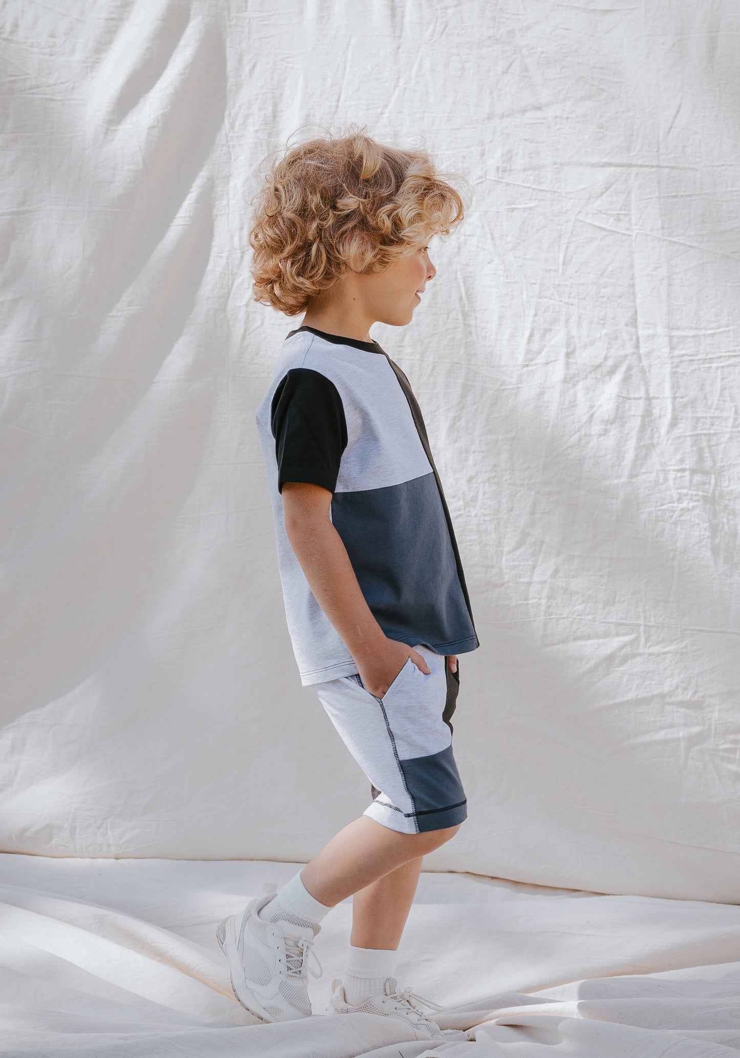 Color-Block Jersey Shorts