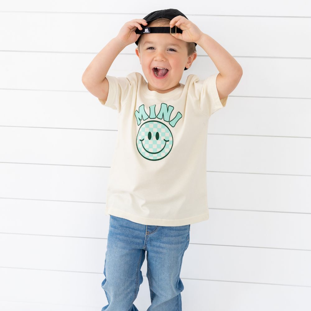 Mini Smiley Checker Short Sleeve Tee
