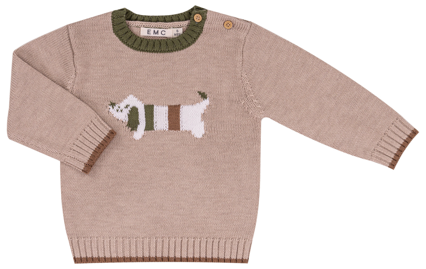 Cream Dachshund Sweater