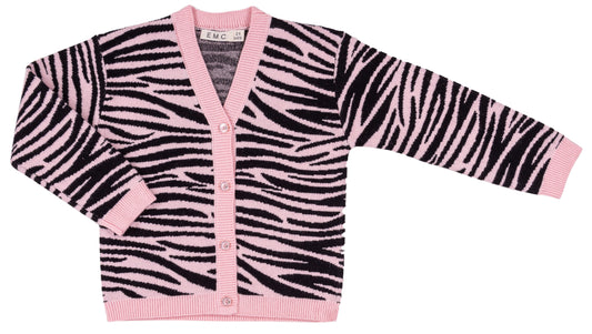 Pink Zebra Cardigan