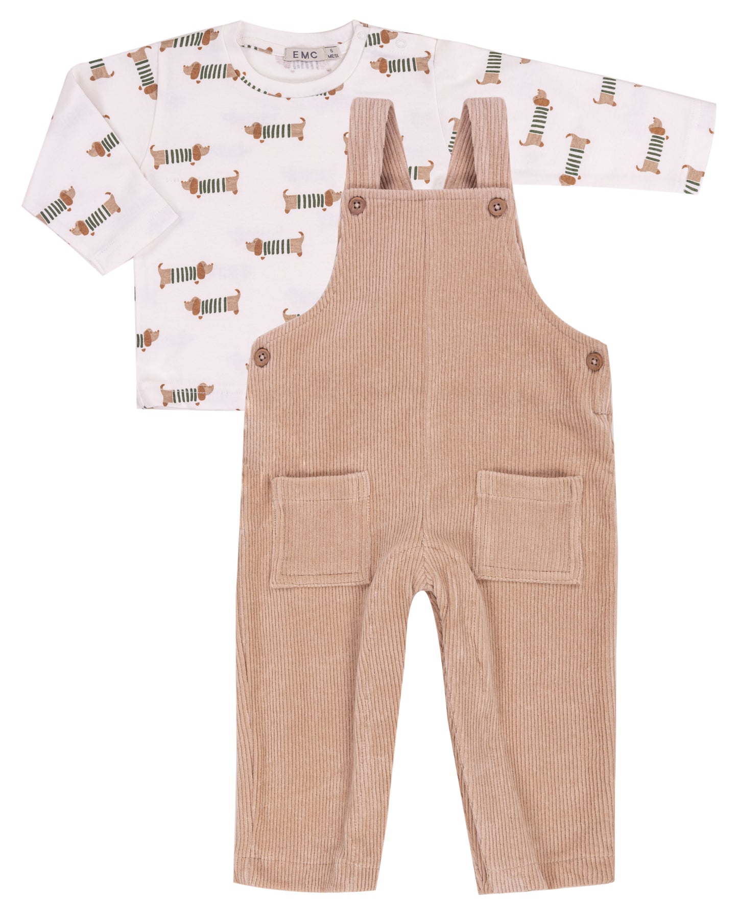 Dachshund Tee & Overall Set