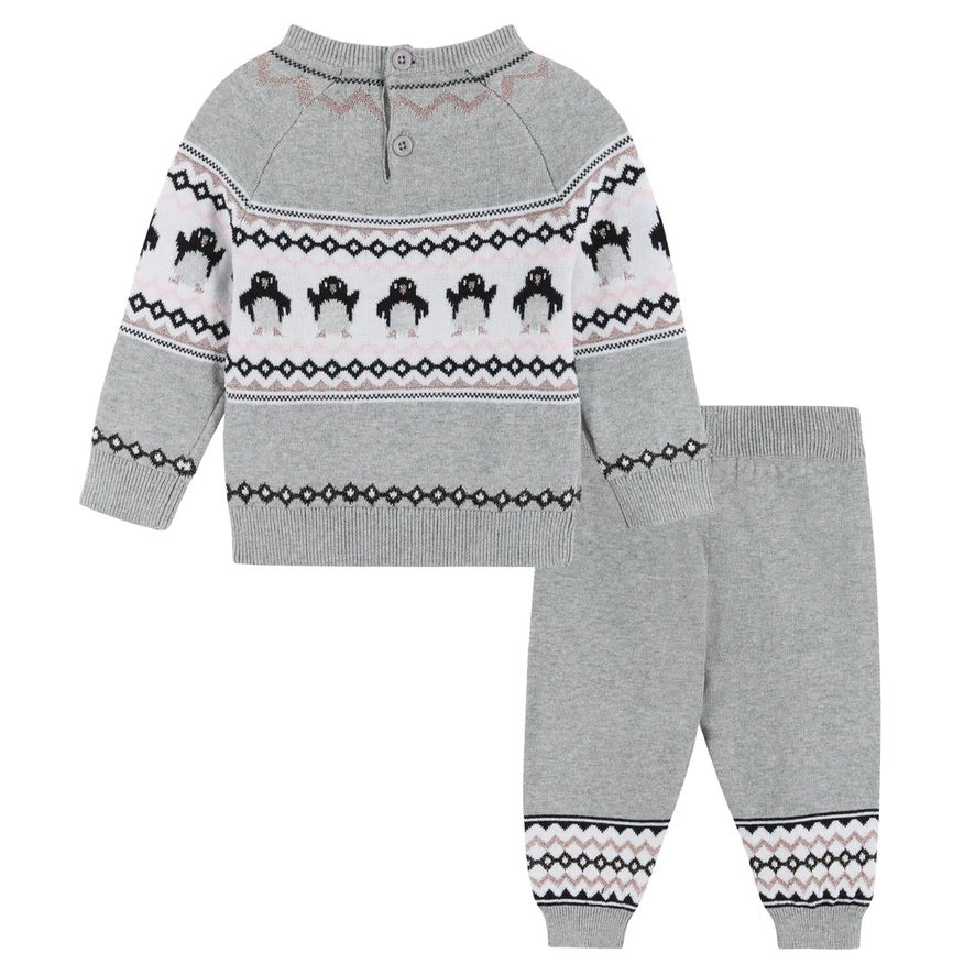 Penguin Fair Isle Sweater Set
