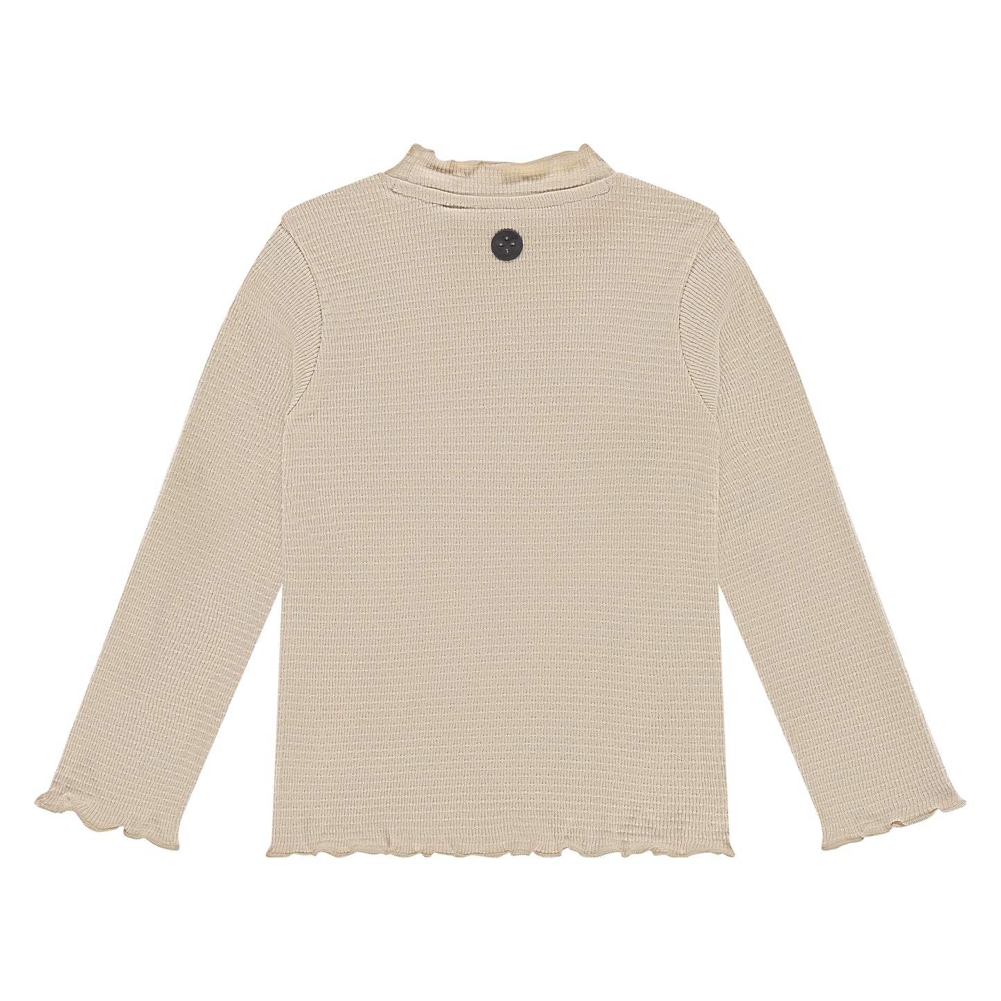Cream Long Sleeve Textrured Shirt