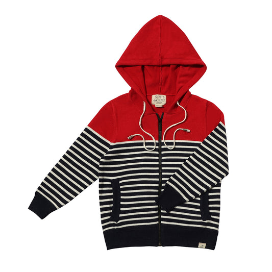 Sagamore Red/White Stripe Zip Up