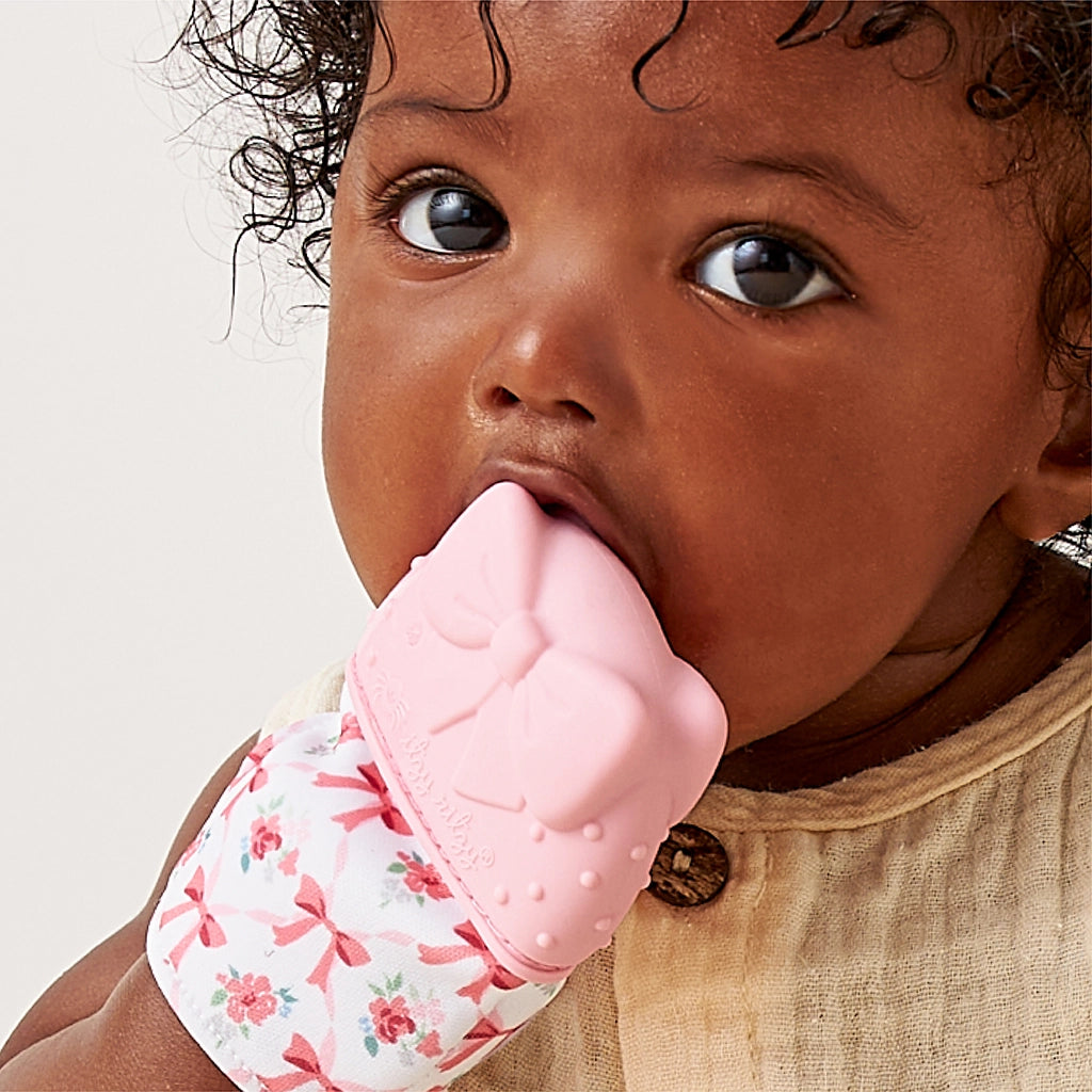 Itzy Mitt™ Silicone Teething Mitts - Bow