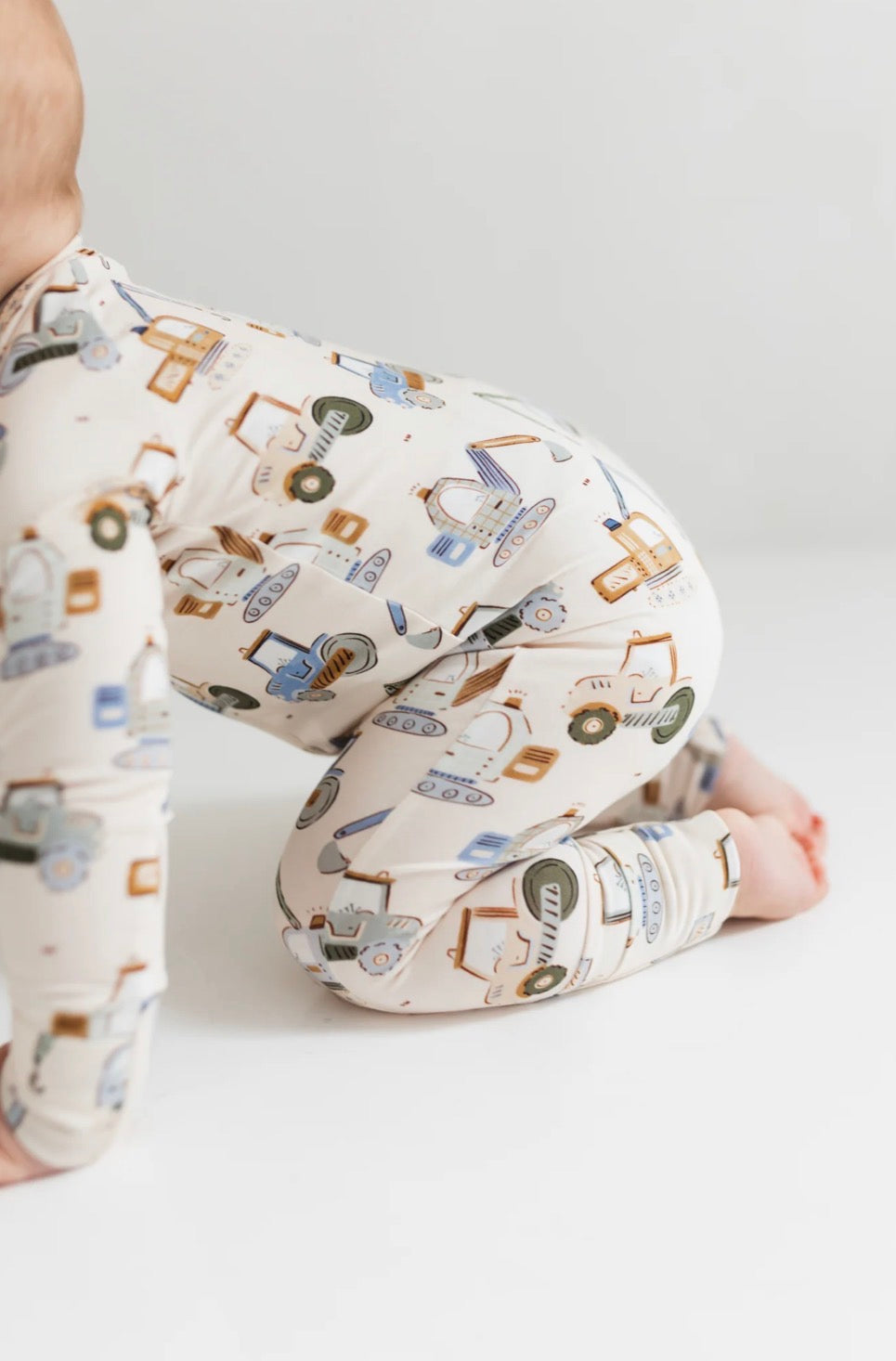 Little Excavator Zipper Romper