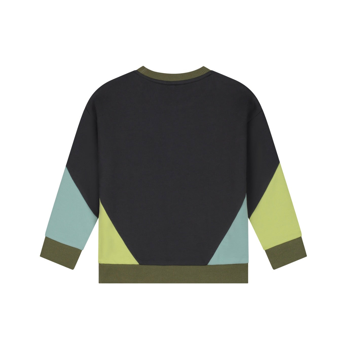 Grey/ Green / Teal Colorblock Sweatshirt