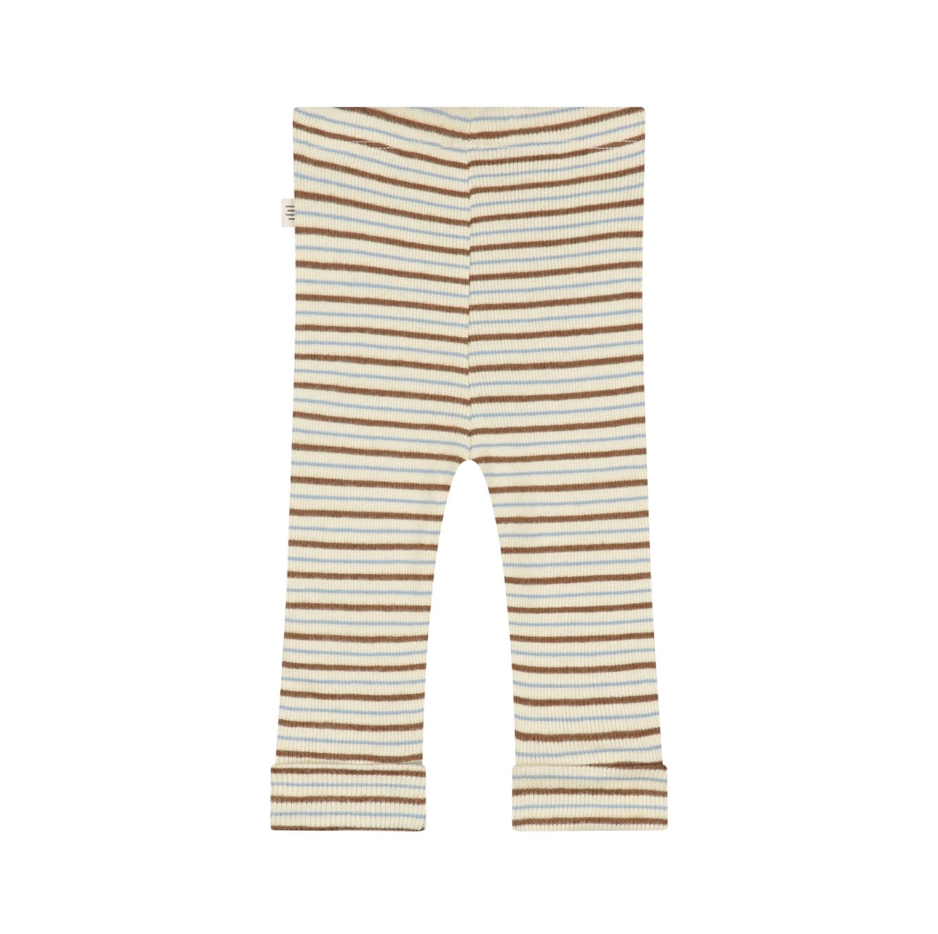 Brown & Blue Ribbed Pant