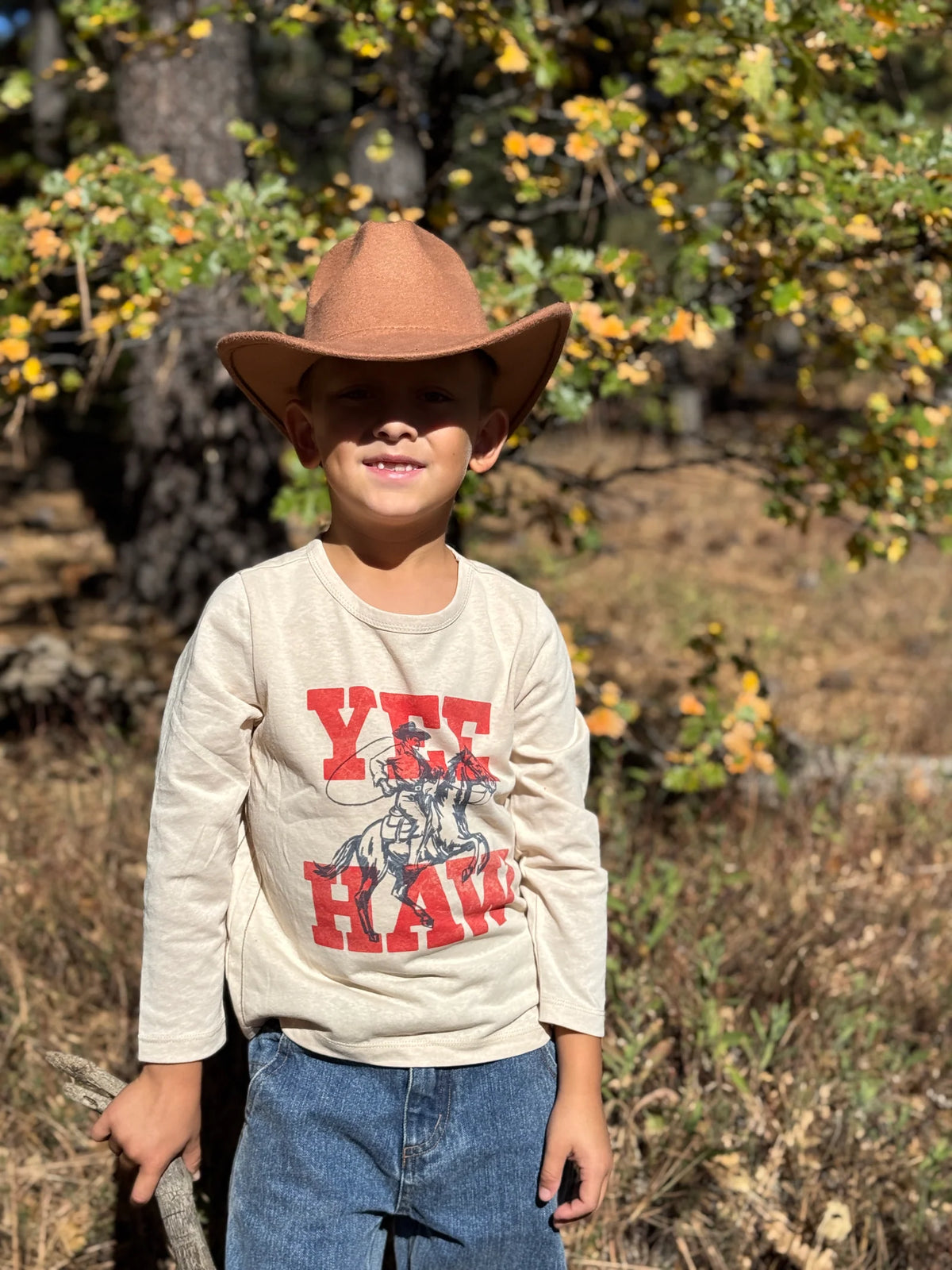 CHEROKEE YEE HAW PRINTED TEE