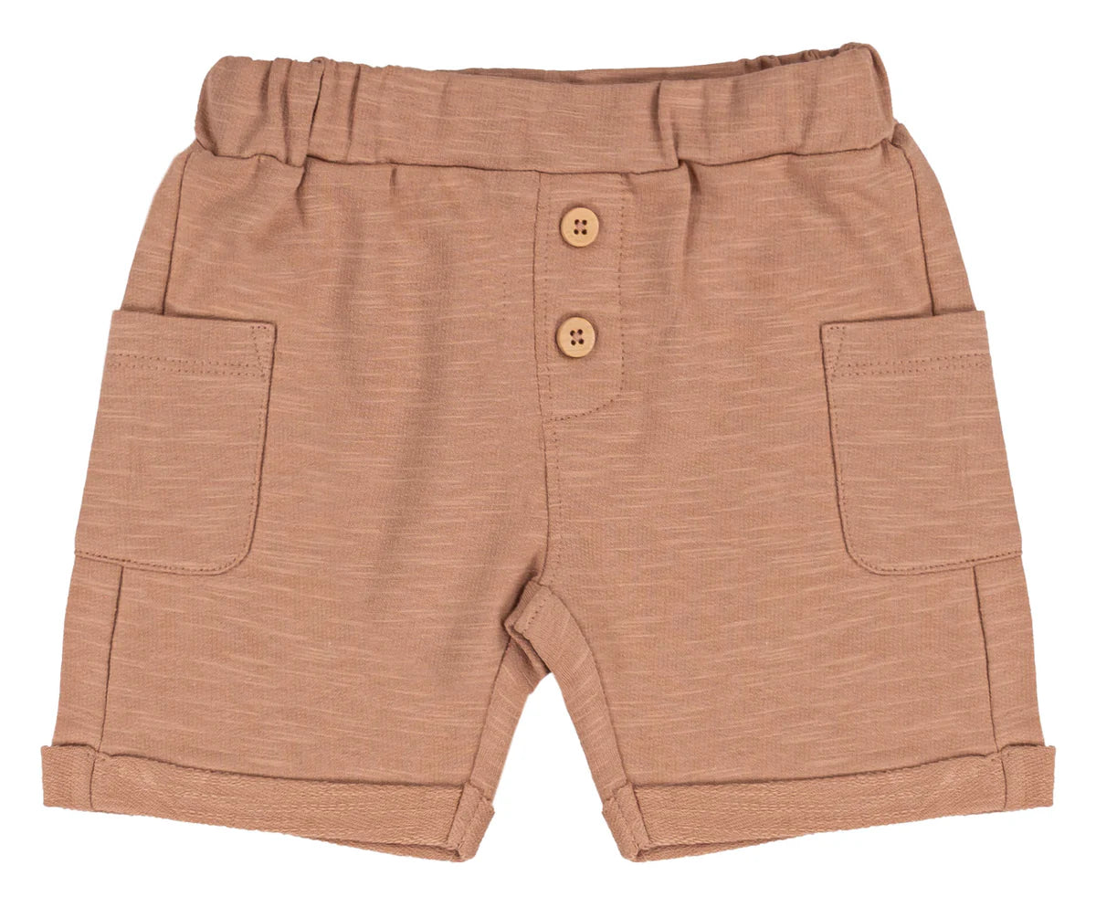 Tan Slub Short