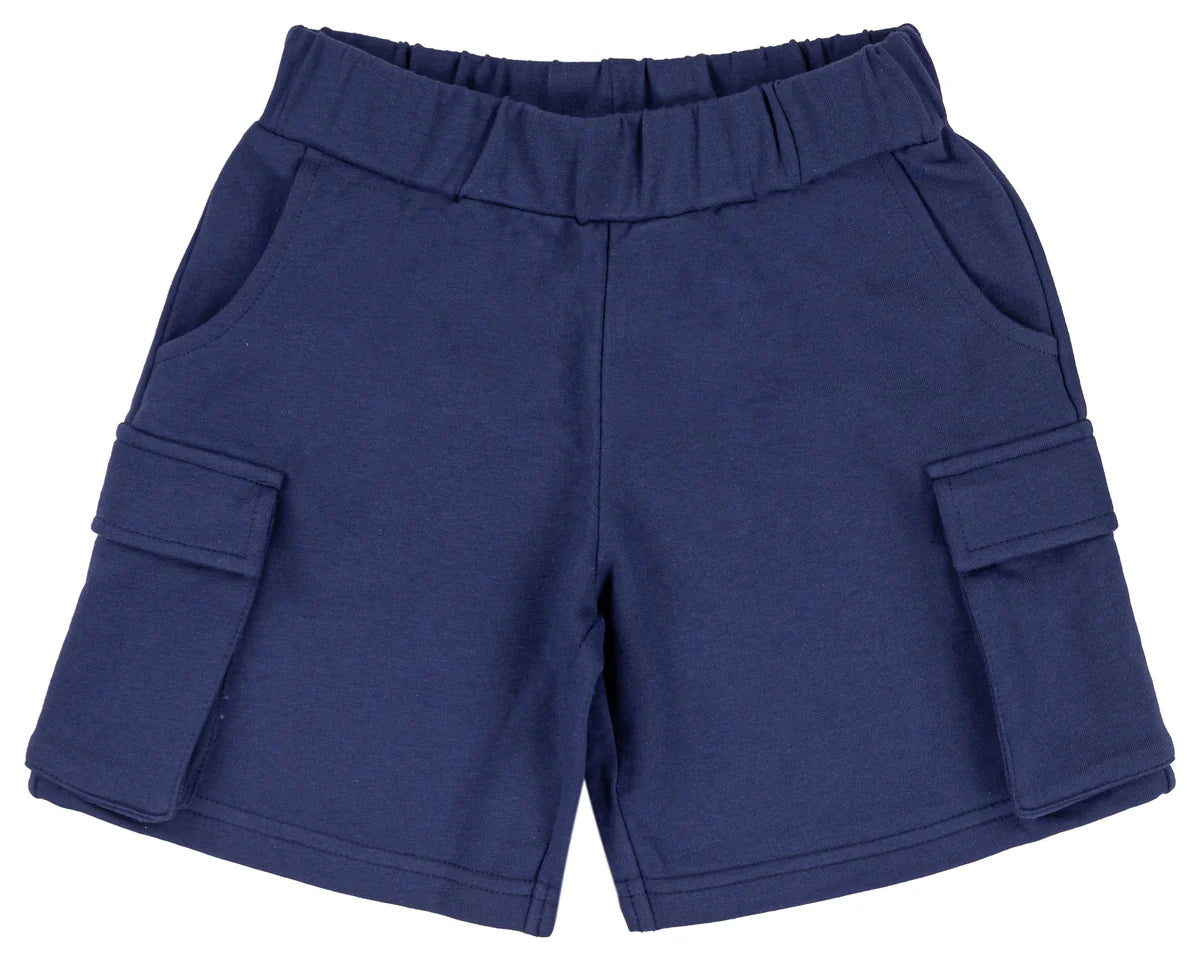 Navy Cargo Sweatshort
