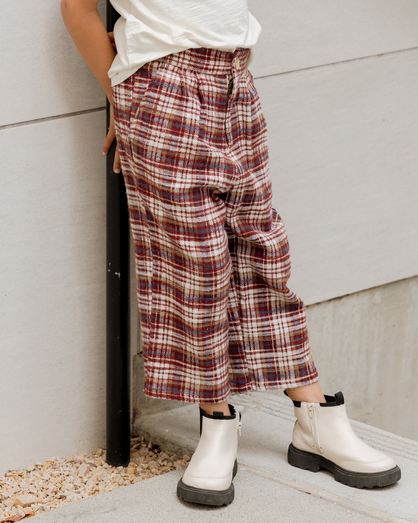 Brooklyn Trouser || Burgundy Plaid