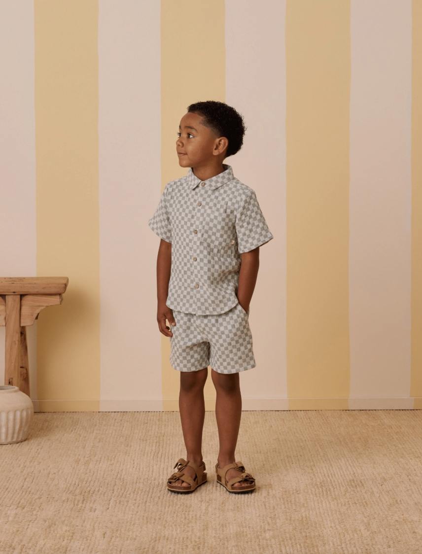 Bermuda Short || Sage Check