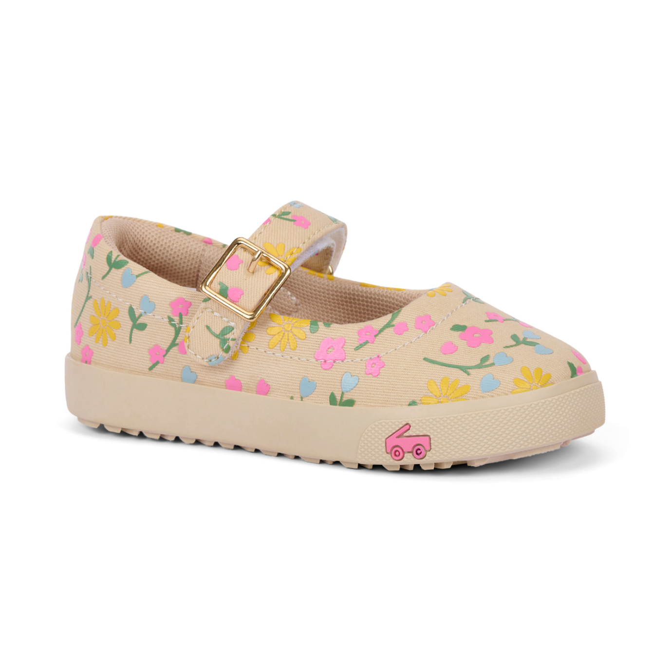 Oatmeal/Floral Lucia Sneaker