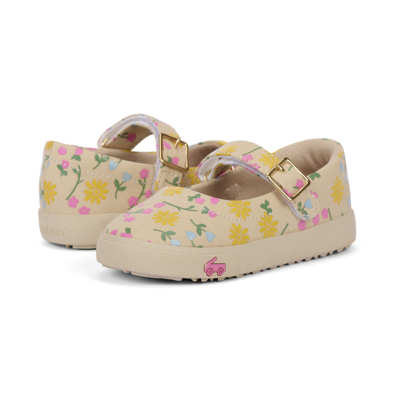 Oatmeal/Floral Lucia Sneaker