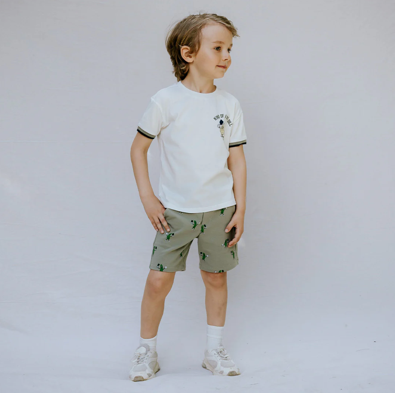 Pickleball Print on Sage Short