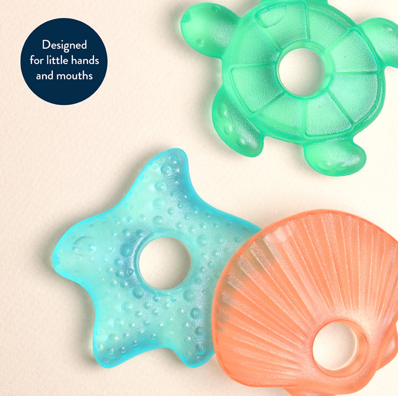 Cutie Coolers™ Water Filled Teethers (3-pack) - Seaside